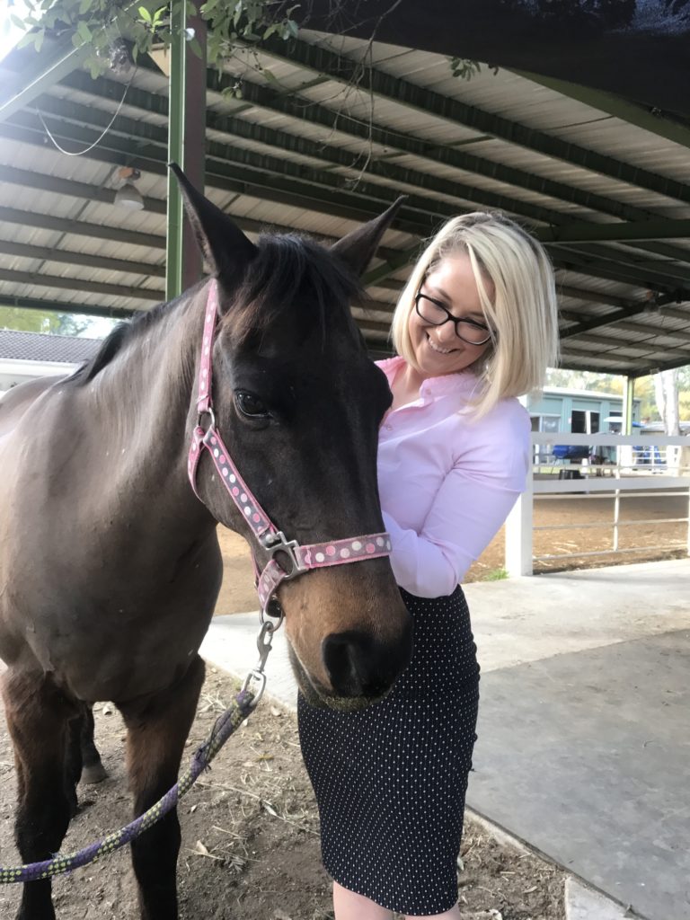 Kym with Garth at her Induction Day
