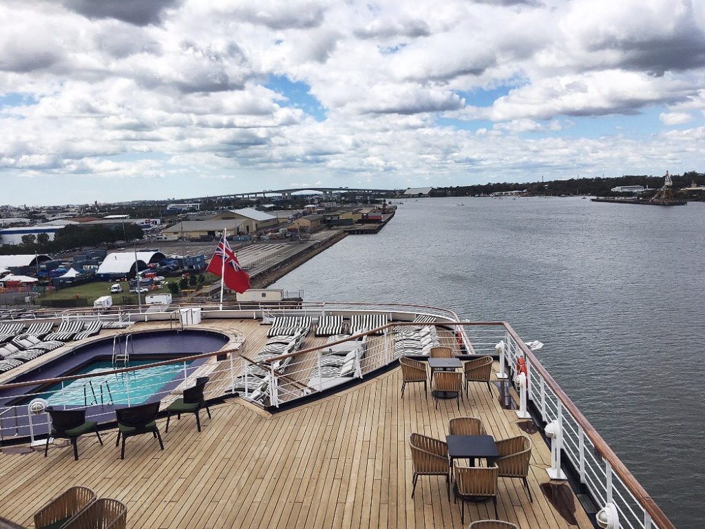 Current cruise ship terminal located in Hamilton.